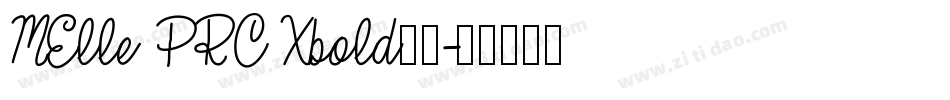 MElle PRC Xbold字体字体转换